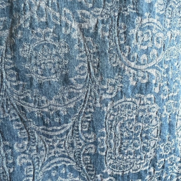 7 For All Mankind Moroccan Blue Jacquard Skinny Jeans - Size 29 - Picture 7 of 11